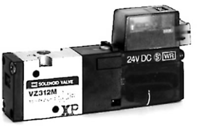 Пневмораспределители SMC VZ312M, EVZ512M 3/2 с прямым электромагнитным управлением