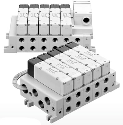 Пневмораспределитель SMC 5/2, 5/3 VQ5000 с электропневматическим управлением