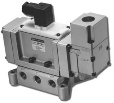 Пневмораспределитель SMC 5/2, 5/3 VP4000 с электропневматическим управлением