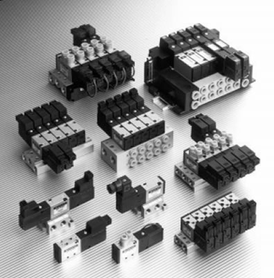 Пневмораспределитель SMC 5/2 VZ3000 с электропневматическим управлением