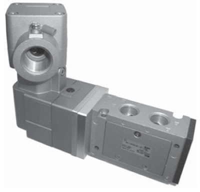 Низкотемпературный взрывозащищенный пневмораспределитель SMC 5/2 50-VXE3120-X81