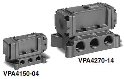 Пневмораспределители SMC 5/2, 5/3 VPA4000 с пневмоуправлением