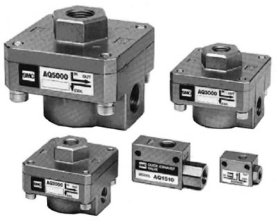 Клапаны SMC быстрого выпуска воздуха, стандартного типа, модели SMC AQ1500/EAQ2000-5000
