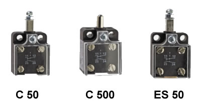 Миниатюрные концевые выключатели, серии C 50, C 500, ES 50