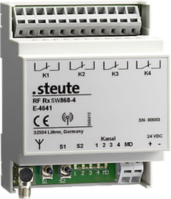 Радиоприемники steute RF Rx SW868-4W с релейными выходами