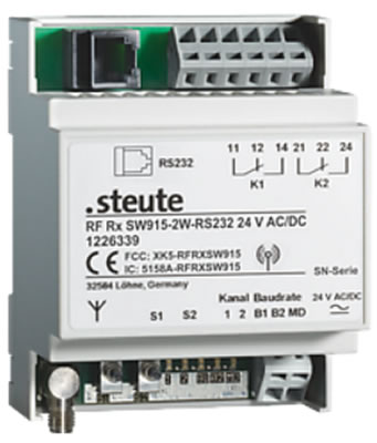 Радиоприемники steute RF Rx SW915-2W-RS232 со шлюзом